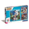 Sonic the Hedgehog Doctor Eggman Sonic the Hedgehog 3x48 pcs puzzle Clementoni