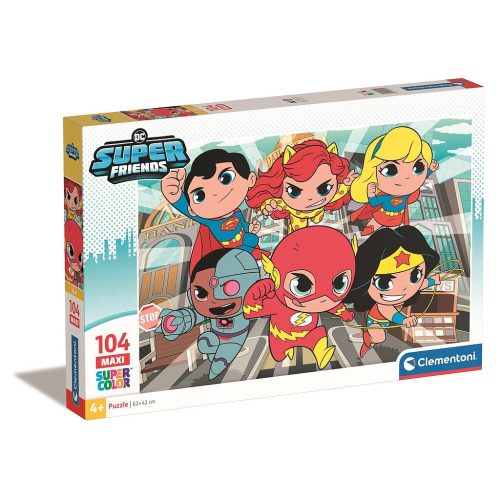 Jusice League Tiny DC Super Hero 104-piece maxi puzzle Clementoni