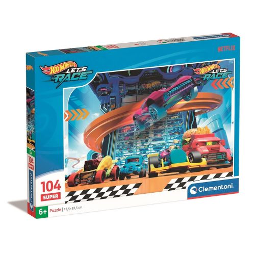 Hot Wheels Mid-air 104-piece puzzle Clementoni