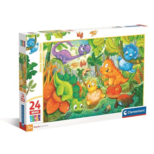 Dinosaur Happy Oasis 24-piece maxi puzzle Clementoni