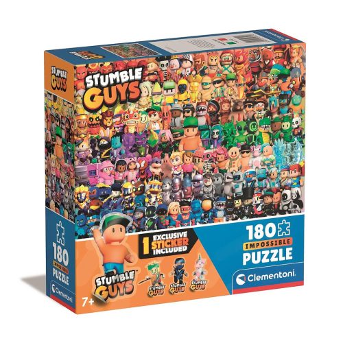 Stumble Guys Every Character 180-piece Impossible puzzle Clementoni