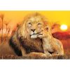 Animals Lion Unexpected Hug 180-piece Puzzle Clementoni