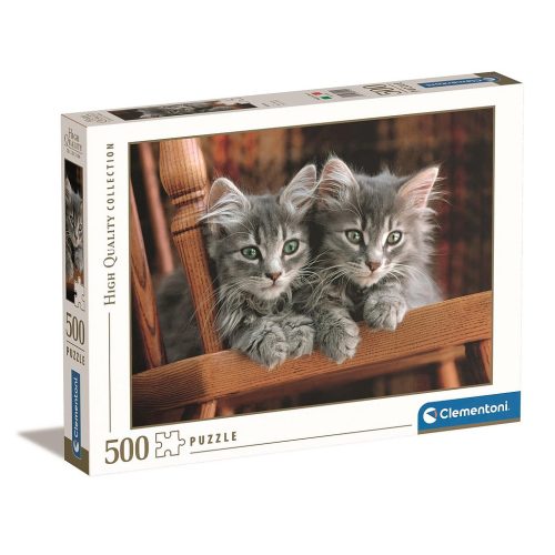 Animals Grey 500-piece Cat Puzzle Clementoni