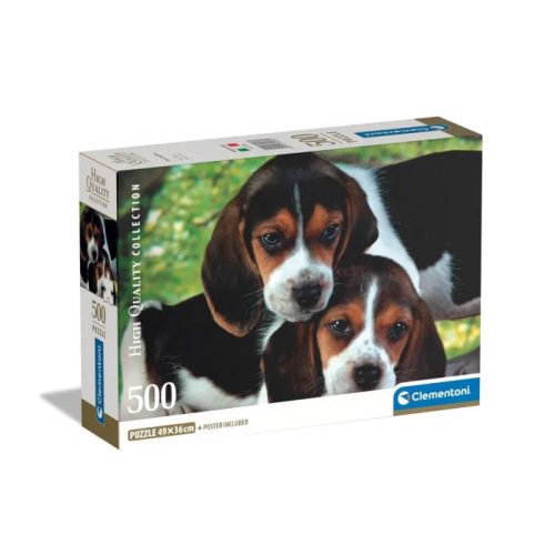 Animals Beagles Close Together Dog 500-piece Puzzle Clementoni