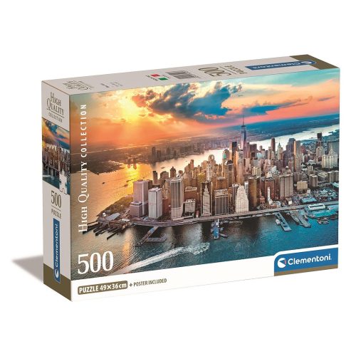 Cities Sunset New York 500 piece puzzle Clementoni