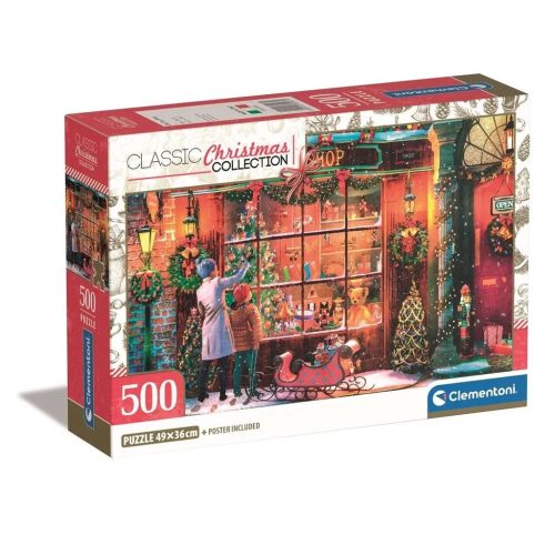 Christmas Old Toy Shop i 500-piece Clementoni puzzle