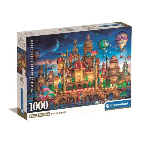 Cities Downtown Fairy Town 1000-piece puzzle Clementoni