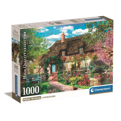 Cities Old Cottage Magic Garden 1000-piece puzzle Clementoni