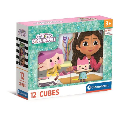 Gabby's Dollhouse Activities 12-piece fairy tale cube Clementoni