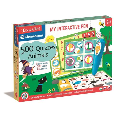 Animals Education Interactive Pen Skill Development Game with 500 Quizzes by Clementoni