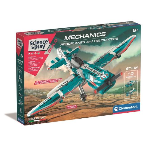 Vehicle Mechanics Planes and Helicopters 10-in-1 Building Toy Clementoni