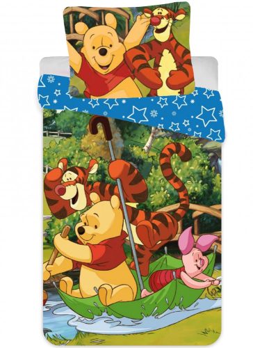 Disney Winnie the Pooh Rafting  Children's Bedding Set 90x140cm, 40x55 cm