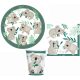 Koala Eucalyptus party set 32 pcs with 23 cm plate