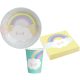 Rainbow Rainbow and Cloud And Cloud Party Set with 36 Pieces and 23 cm Plates