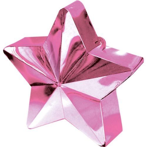 Colour Pink Pink star-shaped balloon, balloon weight