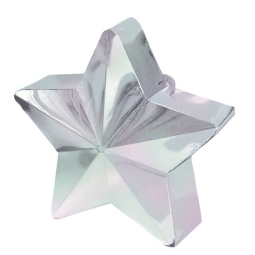 Colour player Iridescent Star shaped air-balloon, balloon weight