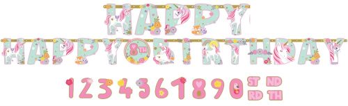 Unicorn Magical Happy Birthday Giant Sign 320 cm