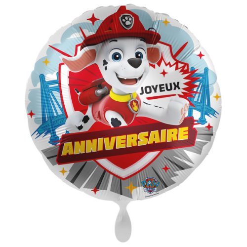 Paw Patrol Marshall Joyeux Anniversaire foil balloon 43 cm