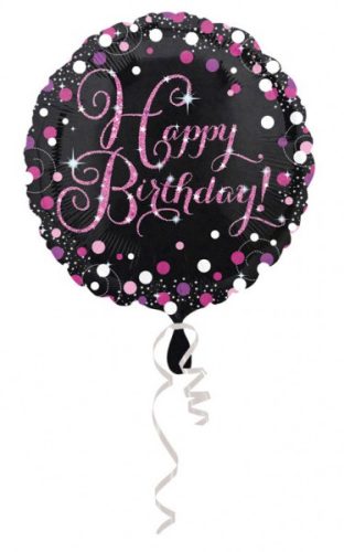 Happy Birthday Happy Birthday Pink Foil Balloon 43 cm