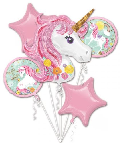 Unicorn Magical foil balloon 5 pcs set