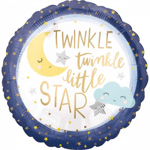 Glow, Glow Little Star Moon foil balloon 43 cm