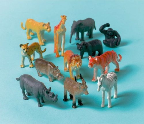 Jungle plastic figurines 12-piece set