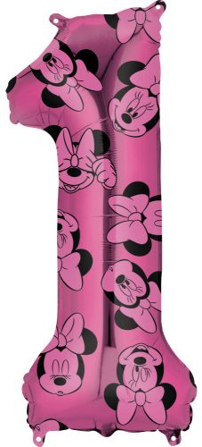 Disney Minnie  foil balloon number 1, 66 cm