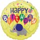 Happy Birthday Elephant Happy Birthday foil balloon 43 cm