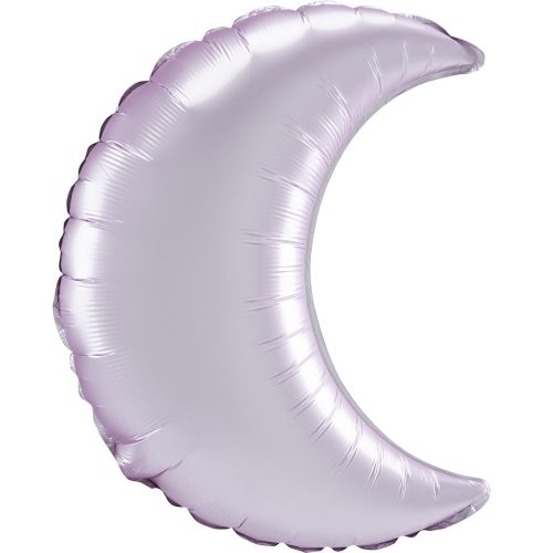 Satin Pastel Pink Crescent moon foil balloon 66 cm