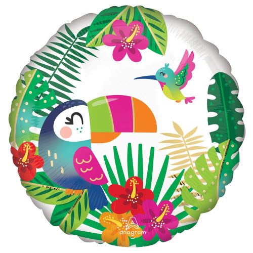 Toucan Leaf Tropical Foil Balloon 43 cm