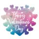 Love Happy Valentine's Day Ombre Foil Balloon 68 cm