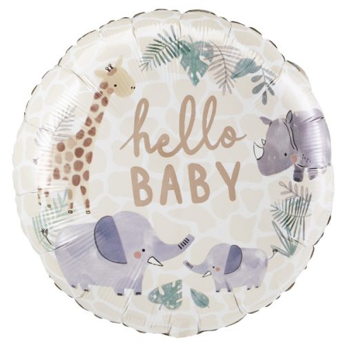 Baby Hello Jungle foil balloon 45 cm