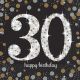 Happy Birthday Gold Happy Birthday 30 napkins 16 pieces 33x33 cm