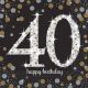 Happy Birthday Gold Happy Birthday 40 napkin 16 pcs 33x33 cm