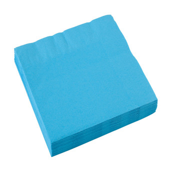 Colour Caribbean Blue napkin 20 pcs 33x33 cm