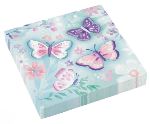 Butterfly Flutter napkin set of 16 33x33 cm