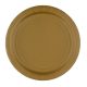 Colour Gold Golden Paper Plate 8 pcs 23 cm