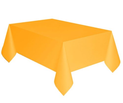 Colour Sunshine Yellow, Yellow Paper Tablecloth 137x274 cm