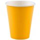 Colour Sunshine Yellow Yellow paper cup pack of 8 250 ml