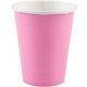 Colour Pink New Pink paper cup set of 8 250 ml