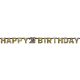 Happy Birthday Happy Birthday Gold 21 holographic banner 213 cm