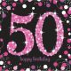 Happy Birthday Pink Happy Birthday 50 napkins 16 pcs 33x33 cm