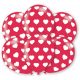 Heart Red Heart-shaped balloon, 6-piece 11 inch (27.5 cm)