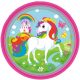 Unicorn Meadow paper plate 8 pcs 23 cm