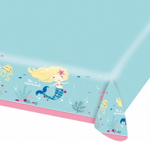 Mermaid Shellebrate plastic tablecloth 120x180 cm