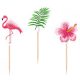 Flamingo Pink cocktail decoration stick 20 pcs