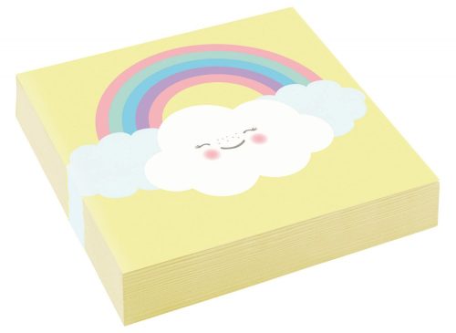 Rainbow Rainbow and Cloud and Cloud napkin 20 pcs 25x25 cm