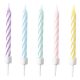 Colour spiral birthday candle, candle set 10 pcs