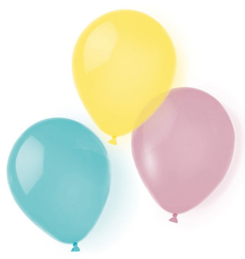 Colour Pastel balloon, 8-piece 10 inch (25.4cm)