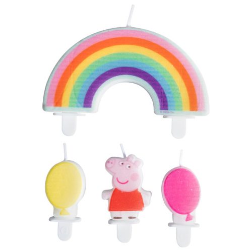 Peppa Pig Confetti cake candle, 4-piece candle set